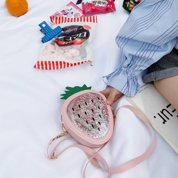 Summer Children's Pineapple Strawberry One Shoulder Jelly Bag - Image 7