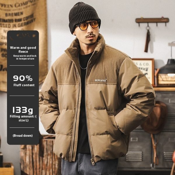 Duck Down Down Jacket Men's Winter American Outdoor - Image 6