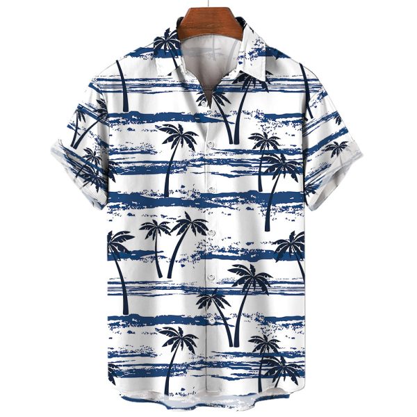 Men Shirts Tea Summer Shirt Top 5xl V-neck Vintage Clot - Image 6