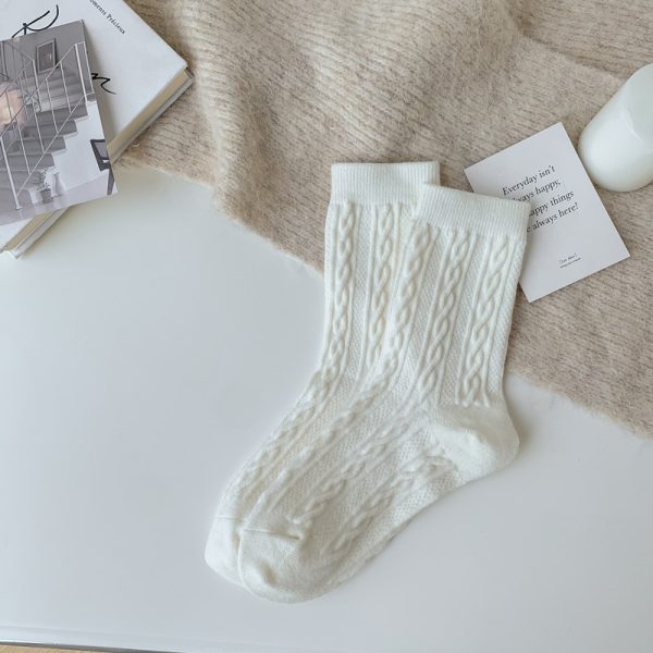Women's Socks Japanese Style Knitting Twist - Image 7