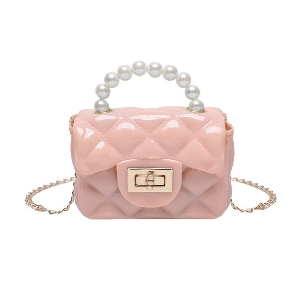 Pearl Hand One-shoulder Crossbody Chain Children's Bags - Image 9