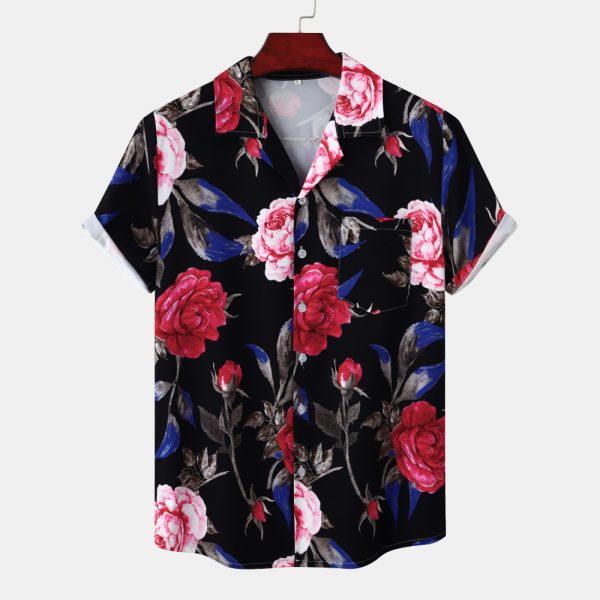Youth Vacation Casual Beach Style Short Sleeve Men - Image 3