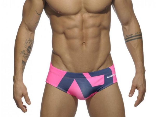 Men's U Convex Triangle 045 Printed Swimming Shorts - Image 5