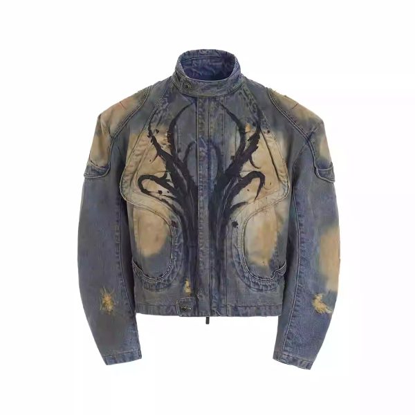American-style Distressed Machete Jeans - Image 4