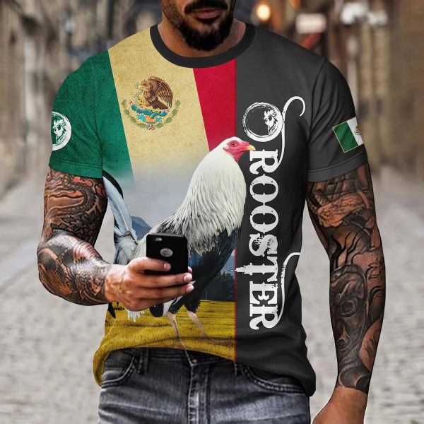 Eagle And Snake T-shirt Loose Round Neck Men's Short Sleeve T-shirt - Image 9