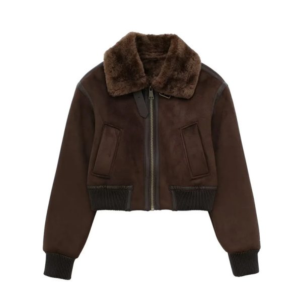 Warm Fur Integrated Loose Motorcycle Double-sided Jacket Jacket - Image 6
