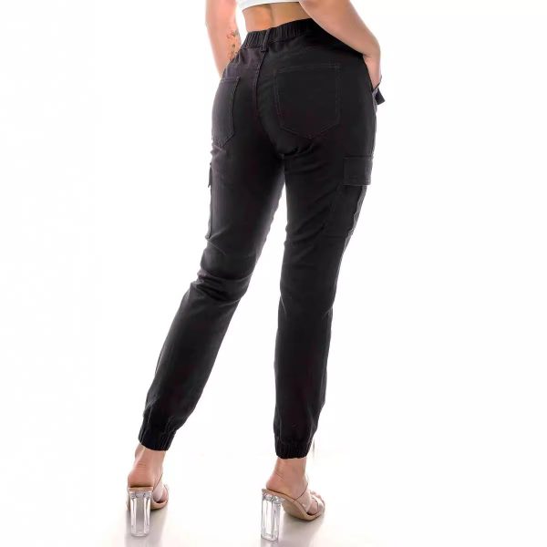 Women's Overalls Multi-pocket Design Elastic - Image 3