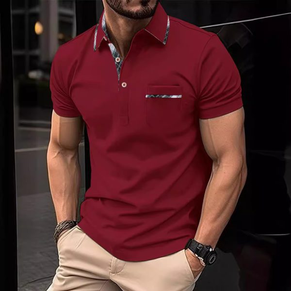 European And American Lapel T-shirt Polo Shirt - Image 2