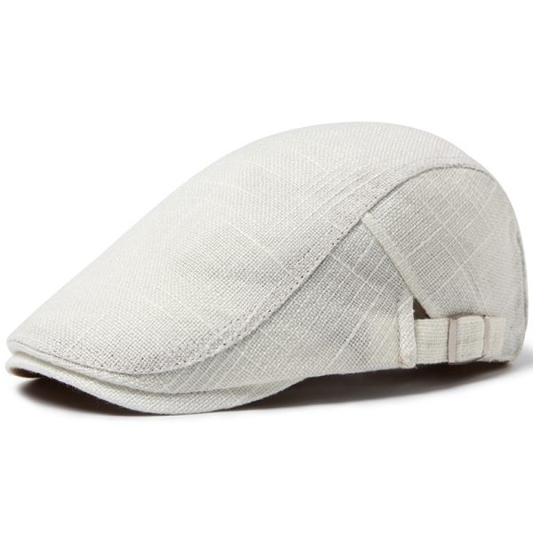 Men's Breathable Retro Casual Cotton And Linen Beret - Image 6