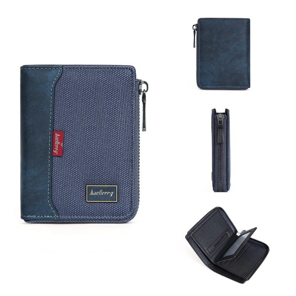 Men's Wallet Short And Simple Zipper Anti-magnetic Coin Purse - Image 3