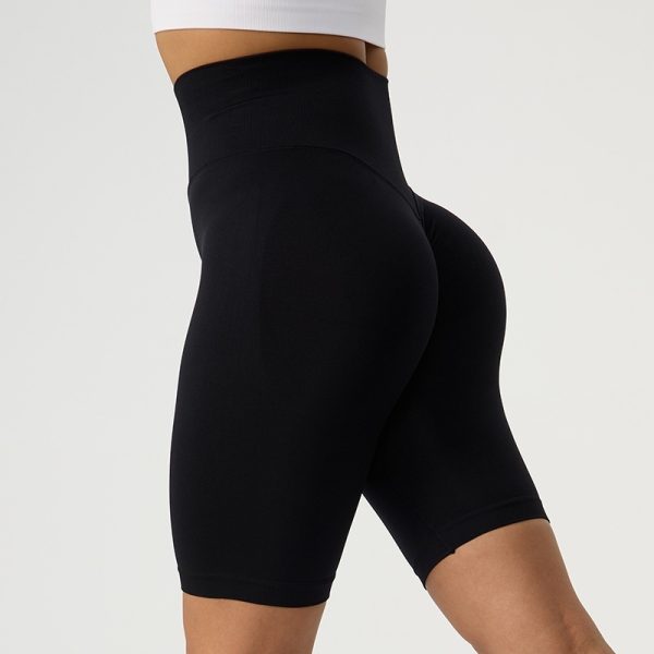 Summer Hip-shaping Belly-contracting Running Five-point Fitness Pants Women's High Waist - Image 9