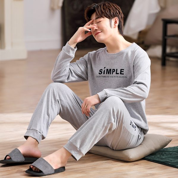 Men's Springsummer Thin Casual Pure Plus Size Middle Aged Homewear - Image 7