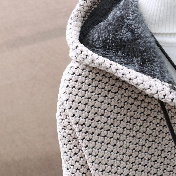 Hooded Sweater Men's Zipper Sweater Slim Fit - Image 5